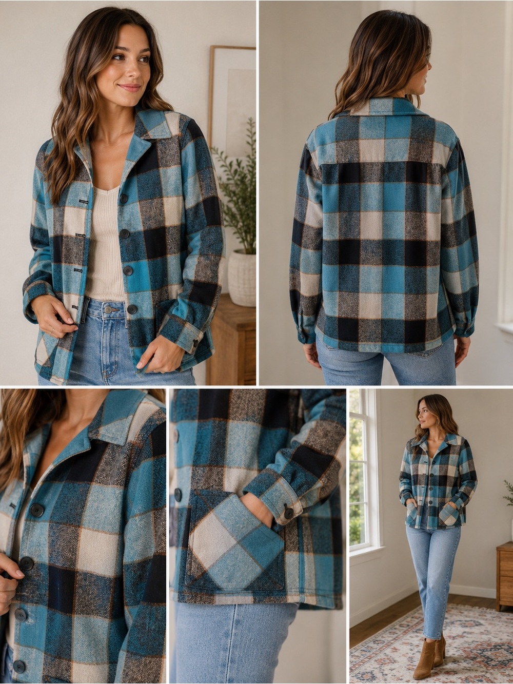 PENDLETON (this week only!) 49er Teal & Gold Jacket Wool Flannel Style 1950s